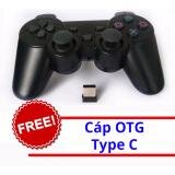 Gamepad Wifi cho PC Android box kiểu PS3 + OTG Type C