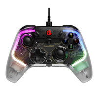 GameSir T4 Kaleid Gaming Controller Wired Gamepad with Hall Effect Built-in 6-axis Gyro 3D Joystick RGB Light Gamepad fo