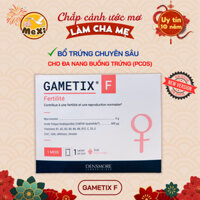 Gametix F [Mẫu mới 2024] đa nang buồng trứng, bổ trứng, điều hòa kinh nguyệt, tăng thụ thai