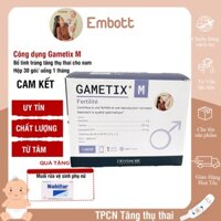 Gametix M hộp 30 gói tăng thụ thai cho nam giới embott22