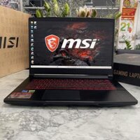 Gaming MSI GF63 Thin 11SC-663VN (MÁY CÒN BẢO HÀNG HÃNG ) Core I7-11800H Ram 8gb Ssd 512gb  Và 500gb Hdd VGA GTX 1650 MaxQ 4GB Màn Hình 15.6'' IPS Fhd 144.Hz