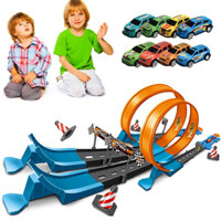 Gamma Baby-Hotwheels track model - with car - HotWheels toy set of track assembly - gifts for children