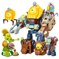 Gamma Baby-Plants vs Zombies 2 Boys Assemble Robot Combo Toy Fit Mecha Zombie Boss