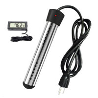 GAMTOOCA 1500W Immersion Heater Electric Portable Bucket Heater Stainless-steel Cover Submersible Water Heater with Digi