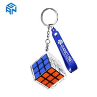 GAN 328 KeyChain Gan328 Key Carabiner Rubik Cube 3x3x3 Tốc độ Câu đố chuyên nghiệp Gan328 Mini Rubik Cube Magic Puzzle Toy Quà tặng