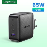 GaN UGREEN Cốc sạc nhanh GaN 100W USB-C USB-A thích hợp cho iPhone 11 12 13 14ProMax Xiaomi 13 iPad Gen 9 Samsung S23 hàng chính hãng - 65W 3C1A