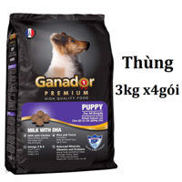 Ganador Puppy 12kg ( 1 thùng 4 gói x 3kg )