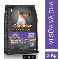 Ganador vị Sữa và DHA - Ganador Puppy milk with DHA 3kg - Thức ăn cho chó con