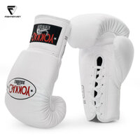 Găng Boxing YOKKAO Matrix Lace Up Buộc Dây – White