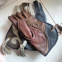 Găng cầm chim 30cm 2 lớp mẫu bầu phối màu - găng huấn luyện chim - phụ kiện đại bàng - phụ kiện chim săn