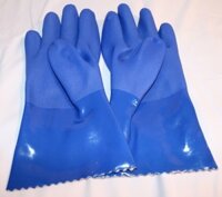 Găng tay 806 chống dầu chịu lạnh, bao tay bắt ong xanh dương