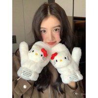 Găng tay ấm dày Xinbangbang, găng tay mèo, mùa thu đông, đi xe đạp ngoài trời, chống lạnh, găng tay bảo vệ dễ thương