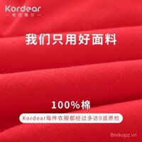 Găng tay ấm mùa thu đông cho trẻ sơ sinh, găng tay cotton nguyên chất chống trầy xước cho bé trai và bé gái, găng tay bảo vệ ba lớp cotton màu đỏ