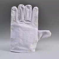 Găng tay bảo hộ lao động vải bố 2 lớp, lót 24 đường dày dặn, chống mài mòn, bảo vệ máy móc lao động, sản xuất vật tư thợ hàn găng tay sơn