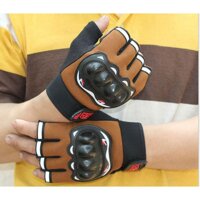 Găng tay, bao tay cụt ngón có gù bảo vệ lái xe du lịch phượt Sport - Đen