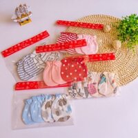 Găng Tay Bảo Vệ Sơ Sinh Găng Tay Chống Trầy Xước Cho Bé 0-3 Tháng Bốn Mùa Găng Tay Bảo Vệ Chống Trầy Xước Bảo Vệ Mặt Hai Cặp zy25110