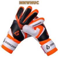 Găng tay bóng đá cao su dày MNWHUC, Găng tay thủ môn chuyên nghiệp chống mài mòn, Trẻ em Trẻ em Bảo vệ ngón tay Găng tay bóng đá thanh niên chống nước