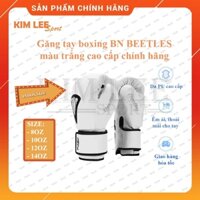 Găng tay boxing BN Beetles màu trắng cao cấp chính hãng