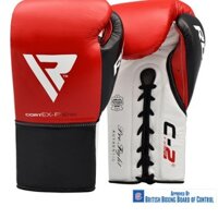 Găng tay boxing RDX BOXING GLOVES LEATHER PRO FC2 RED SIZE 8oz