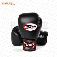 Găng tay boxing Twins air flow BGVL3 cao cấp chính hãng da bò màu đen