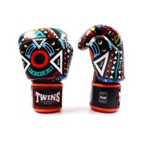 Găng Tay Boxing Twins Chính Hãng Thái Lan FBGVL3-57 Orange Aztec