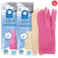 Găng Tay Cao Su Bao Tay Rửa Chén Có Móc Treo - Size M