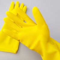Găng Tay Cao Su Cao Cấp ETM803Y Màu Vàng dài 32cm cam kết hàng chính hãng - Vàng - M