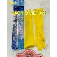 Găng tay cao su dài 30cm Hướng Dương chuyên rửa chén màu vàng