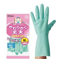 Găng tay cao su nhà bếp siêu mềm chính hãng Dunlop size M hàng nội địa Nhật Bản - Xanh lá