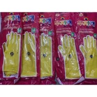 GĂNG TAY CAO SU SIZE M  DÀI 32CM_Combo 10 đôi_ CHỈ CÒN MÀU VÀNG