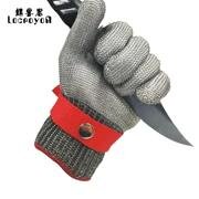 Găng tay chống cắt Luokeyan, dây thép dày cấp 5, chống đâm, chống dao, chống mài mòn, cắt may, găng tay bảo hộ lao động đồ tể nhà bếp dây bảo hộ