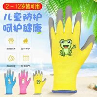 Găng tay chống chèn ép, găng tay làm vườn cho trẻ em, chống cắt, chống gai, bảo vệ lao động, trồng rau, nghệ thuật hoa, chống mài mòn, dày đặc, đặc biệt cho trẻ em đi biển