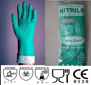 Găng tay chống hóa chất Nitrile Chemgard NF1815