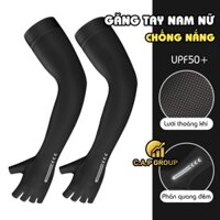 Găng tay chống nắng Nam Nữ phản quang bao ống tay dài hở ngón Thể thao đi lái xe câu cá