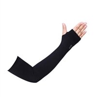 Găng tay chống nắng xỏ ngón, bao tay che nắng lái xe ô tô cho nam nữ đi phượt ngăn UV, phụ kiện xe hơi Tâm Luân - ĐEN