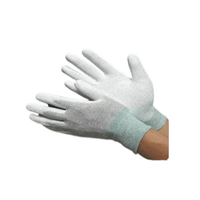 Găng tay chống tĩnh điện sợi Cacbon phủ PU lòng bàn tay GTBH-18742