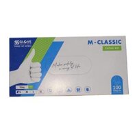 Găng tay công nghiệp không bột màu trắng SSG Nitrile (100 Cái/ Hộp)