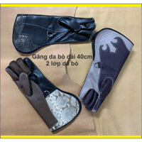 Găng tay da bò nuôi chim đại bàng chim ưng