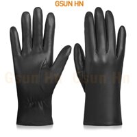 Găng Tay Da Đi Xe Mùa Đông Cho Nữ GX26 Chống Nước Lót Lông Dạ Thật Tay Lái Phong Cách Hàn Quốc