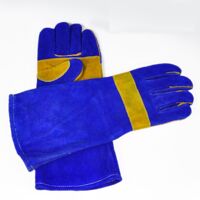 găng tay da hàn chống nóng EU phối màu