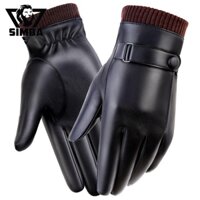 Găng tay da nam nữ mùa đông giữ ấm lót nỉ bên trong chống lạnh thiết kế cao cấp chống nước, Chống Mài Mòn