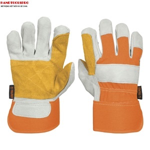 Găng tay da vải an toàn size L Truper 14246 (GU-TECA-R)