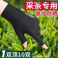 Găng Tay Đặc Biệt Cho Trà Chọn Kem Chống Nắng Nữ Kích Thước Nhỏ Trà Chọn Nửa Cánh Mỏng Phong Cách Chuyên Nghiệp Trà Chọn Trà Sương Hai Cánh Chống Thấm Nước