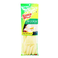 Găng tay dài Scotch Brite 3M cỡ M 26cm Vàng nhạt