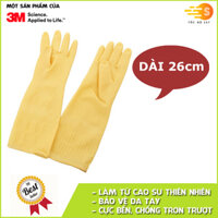 Găng tay dài Scotch Brite 3M cỡ M 26cm Vàng nhạt