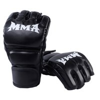 Găng tay đấm bốc hở ngón tập boxing MMA cho người lớn