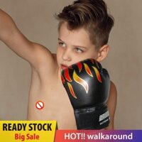 Găng tay đấm bốc trẻ em Găng tay Kickboxing thoáng khí Găng tay Muay Thái cho túi đục lỗ [walkaround.vn]