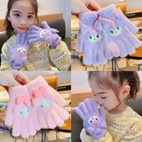 Găng Tay Đan Len Năm Ngón Hình sanrio melody Dễ Thương Cho Bé Gái