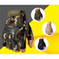 Găng tay đi xe đạp xe máy nửa ngón ngoài trời thể thao chiến thuật nam chống trượt chống mài mòn quân đội bảo vệ tay - Mafact,Vàng