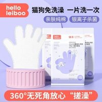 Găng Tay Dùng Một Lần Cho Thú Cưng Mèo Tinh Chất Vệ Sinh Tắm Mèo Dụng Cụ Tiện Dụng Khô Làm Sạch Chó Khăn Lau Lau Khử Mùi 3.17 ~ 25
